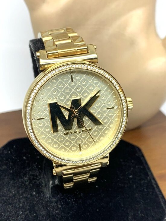 Michael Kors Women\'s Watch MK4334 Sofie Gemmed Quartz Gold Stainless Steel 36mm main image 9